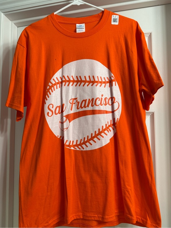 Port and Company Other - Port and Company Orange "San Francisco" Baseball Graphic Tee